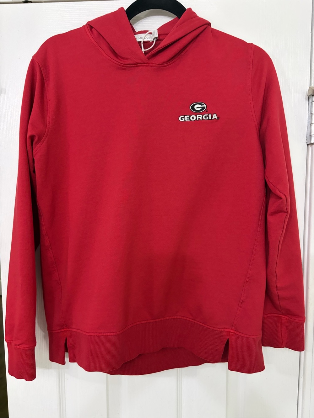 Peter Millar Red Georgia Crewneck Hoodie